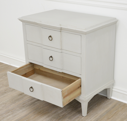 Wood 3 Drawer Accent Table