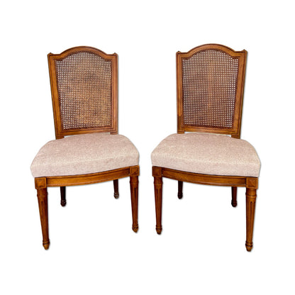 Set of 6 Cane Back Dining Chairs