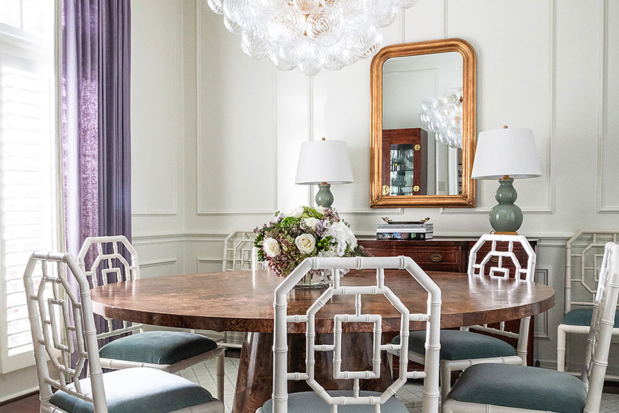 Interior design dining room transformation in Stonegate Fort Worth by Fount House